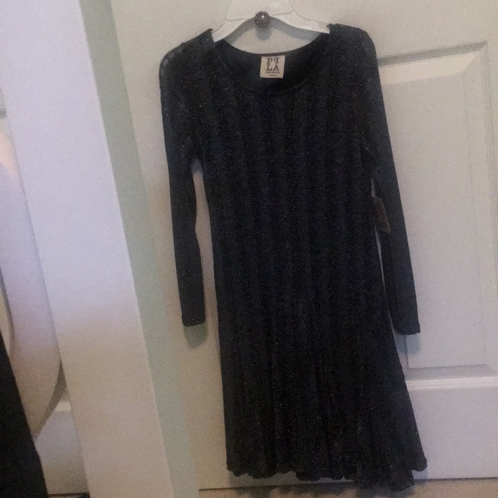 black and silver dress
